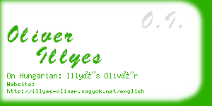 oliver illyes business card